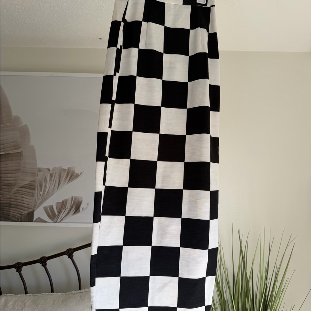 ASOS Checkered Black and White Women's Skirt
